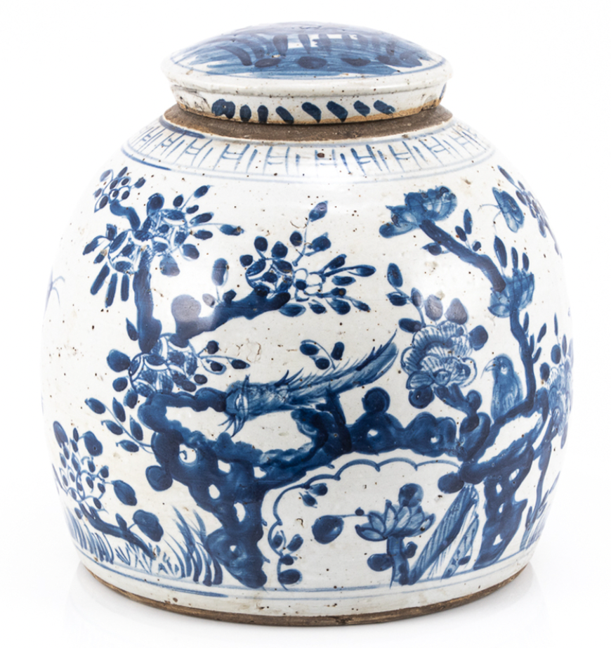 B&W Vintage Ming Jar Plum Lily Pad, LG – Parish By Ashley Gilbreath